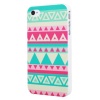 Triangle Striped Beauty Design Hard Back Shell Case Cover for Apple iPhone 4 4S