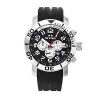 TW Steel Men's TW73 Grandeur Diver Black Rubber Chronograph Dial Watch