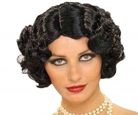 Forum Flapper Wig, Black, One Size