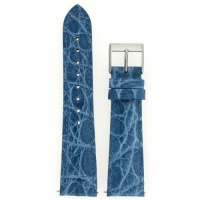 Ladies' Genuine Crocodile Watch Band Slate Blue 18mm Watchband Built-In Spring Bars