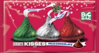 Hershey's Holiday Kisses, Milk Chocolate (Red, Green and Silver Foils), 18.5-Ounce Packages (Pack of 3)