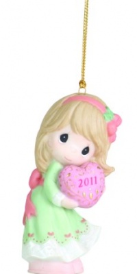 Precious Moments 2011 Dated Ornament Love Is The Best Gift Of All