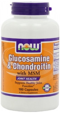 NOW Foods Glucosamine 1.1g, Chondroitin 1.2g, with MSM 300mg, 180 Capsules