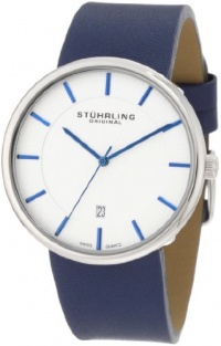 Stuhrling Original Men's 244.3315C2 Classic Fairmount Swiss Quartz Date Blue Watch