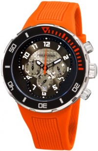 Philip Stein Men's 33-XBOGR-RO Active Orange Rubber Strap Watch