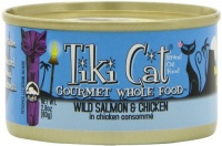 TIKI Cat Napili Wild Salmon & Chicken in Chicken Consomme (Pack of 12 2.8 Ounce Cans)