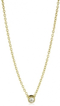 T Tahari Gold Signature Pendant Necklace