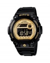 Casio Women's BLX100-1C Baby-G Shock Resistant Glide Black and Yellow Multi-Function Watch