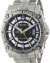 Bulova Men's 96B131 Precisionist Champlain Black Dial Steel Bracelet Watch