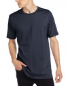 Hanro Men's Night and Day Short Sleeve Shirt, Black Iris, XX-Large