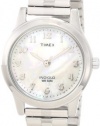 Timex Women's T2M826 Elevated Classics Dress Silver-Tone Stainless Steel Expansion Band Watch