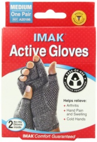 IMAK Active Gloves, Medium, 1 Pair