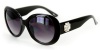 Lucky Star Vintage-Inspired Sunglasses (Black w/ Smoke Lens)