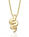 Alex Woo Little Signs Animals Yellow Snake Pendant Necklace