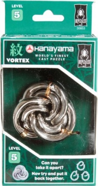 BePuzzled Hanayama Cast Metal Brainteaser Puzzles - Hanayama Vortex Puzzle (Level 5)