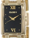 Elgin Men's FG1042 Austrian Crystal Accented Solid Link Bracelet Watch