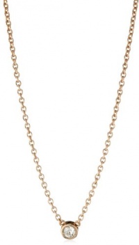 T Tahari Rose Gold Signature Pendant Necklace