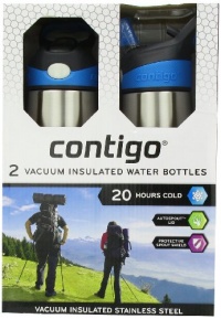 CONTIGO INSULATED STAINLESS STEEL 2 PK WATER BOTTLES