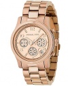 Michael Kors Watch Women's Rose Gold Plated Stainless Steel Bracelet MK5128