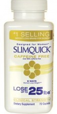 Slimquick Caffeine Free Clinical Strength, 72-count Box