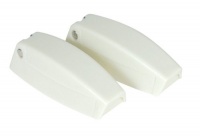 Camco 44173 RV Polar White Baggage Door Catch - Pack of 2