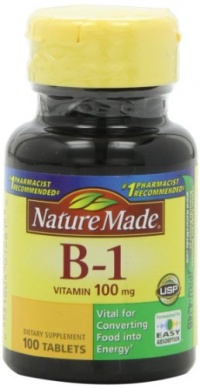 Nature Made Vitamin B1, 100mg, 100 Tablet