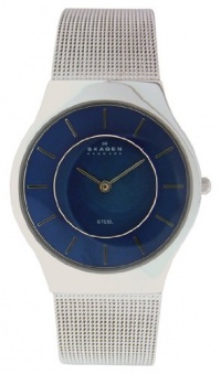 Skagen Men's 233LSSN Blue Face Mesh Watch