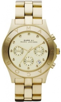 Marc Jacobs Chrono Glitz Gold Dial Women's Watch MBM3101