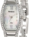 Armitron Women's 753531MPSV NOW Swarovski Crystal Accented Silver-Tone Bangle Bracelet Watch