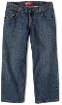 Levi's Boys 8-20 550 Relaxed Fit Jean Husky, CLEAN CROSSHATCH, 8 Husky