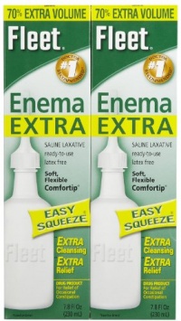 Fleet Enema Extra Saline Laxative, 7.8 oz.