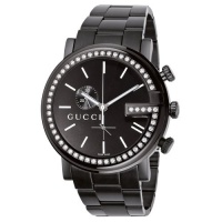 Gucci Men's YA101340 G-Chrono Black PVD with Diamond Case Watch