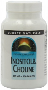 Source Naturals Inositol/Choline 800mg, 100 Tablets