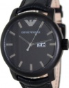 Armani Classic Collection Date Window Black Dial Men's Watch - AR0496