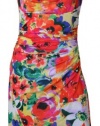 Lauren Ralph Lauren Dress Women's Multi Color Floral Print Drape Neck Dress 10