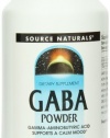 Source Naturals GABA Powder, 8 Ounce