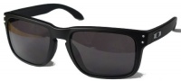 Oakley® Sunglasses HOLBROOK® OO9102-01 ~ Matte Black Frame with Warm Grey lenses