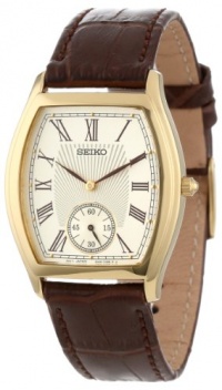 Seiko Men's SRK008 Brown Leather Strap Watch