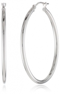 Duragold 14k Gold Hoop Earrings, (1.4 Diameter)