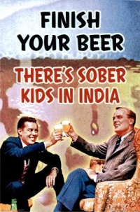 NMR 88390 Finish Your beer Decorative Poster