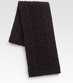 Chunky cable-knit scarf set in a luxurious wool and cashmere blend.8W x 68L70% wool/30% cashmereDry cleanMade in Italy