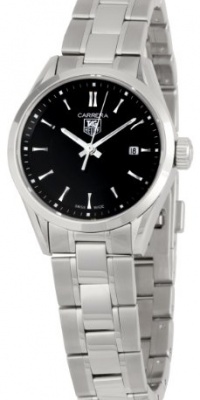 TAG Heuer Women's WV1414BA0793 Carrera Black Dial Watch