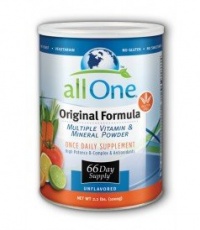 All One Powder Multiple Vitamins & Minerals, Original Formula, 2.2-Pound Can