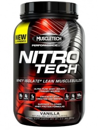 MuscleTech Nitro-Tech Performance Series, Vanilla, 2 lbs