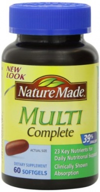 Nature Made Multi-Vitamin Complete Full Strength Softgels, Mini, 60 Count