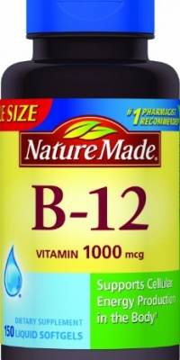 Nature Made Vitamin B-12 Value Size Softgel, 1000 mcg, 150 Count