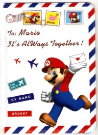 Super Mario Bros Stamps Airmail Passport Cover