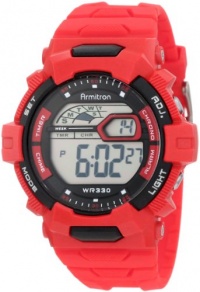 Armitron Men's 40/8278RED Red Resin Strap Chronograph Watch