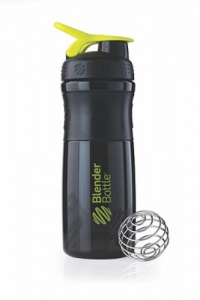 BlenderBottle SportMixer, Black/Green, 28 Ounce