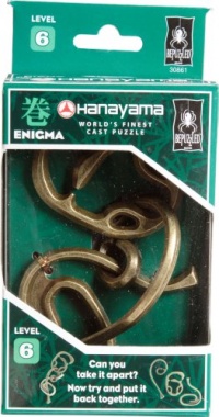 BePuzzled Hanayama Cast Metal Brainteaser Puzzles - Hanayama Enigma Puzzle (Level 6)